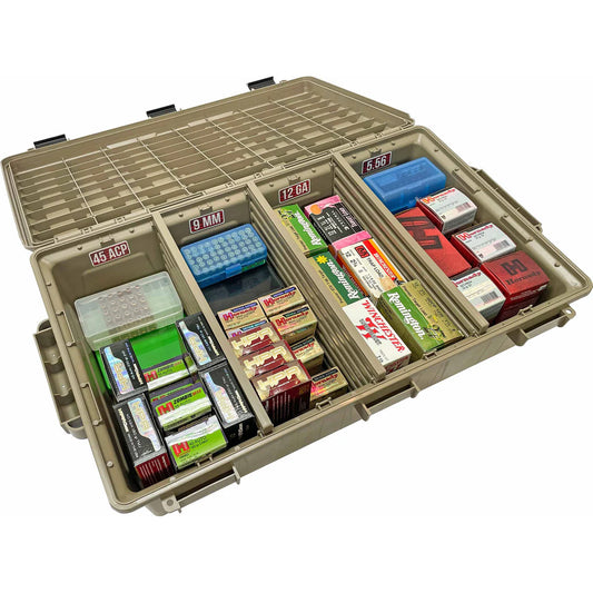 Ammo Crate Divided Utility Box, Dark Earth