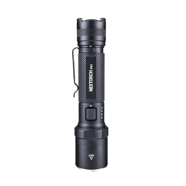 Lampe de poche tactique à LED P91, 5 000 lumens (batterie incluse)