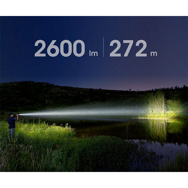 Torcia tattica a LED TA41, 2.600 lumen (batteria inclusa)