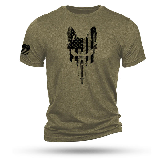 Maglietta REX SKULL FLAG, oliva