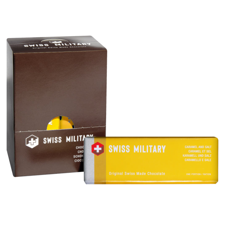 Swiss Military Schokolade Karamell und Salz, 18x50g