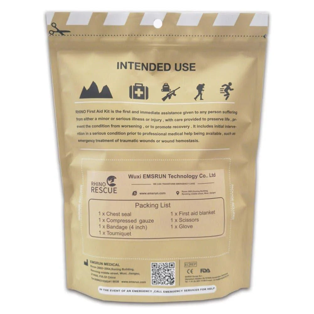 Ricarica del kit per la cura avanzata delle ferite (7 pezzi) - incl. laccio emostatico metallico