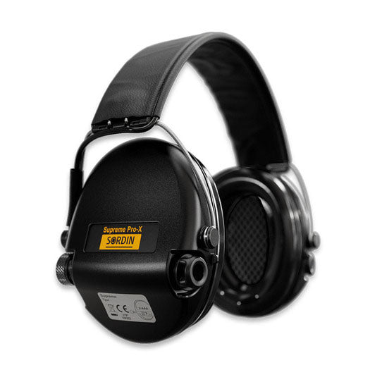 Protezione acustica SORDIN SUPREME PRO-X SLIM, fascia per la testa, nera