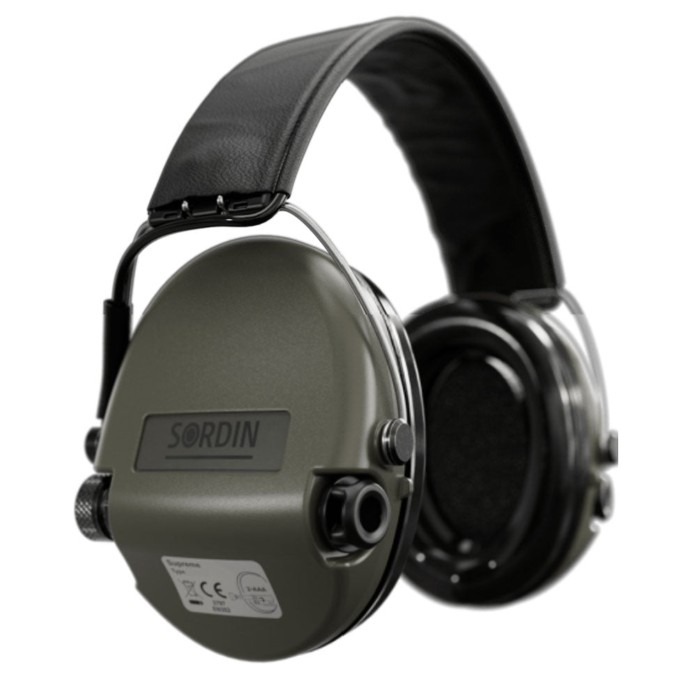 Protezione acustica SORDIN SUPREME PRO, fascia, verde