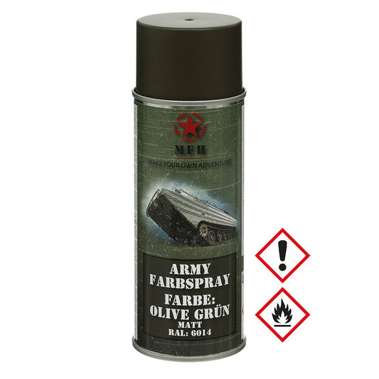 Colore spray Army, VERDE OLIVA, opaco, 400 ml