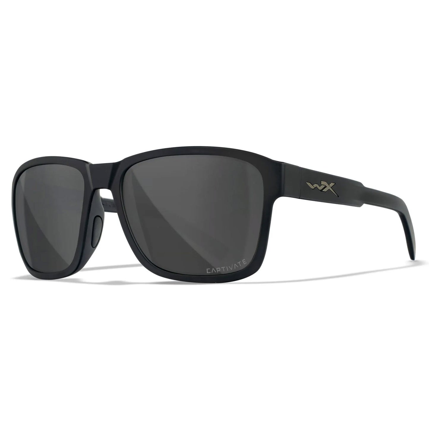 Lenti WX TREK: CAPTIVATE™ Polarized grigio, Montatura: nero opaco