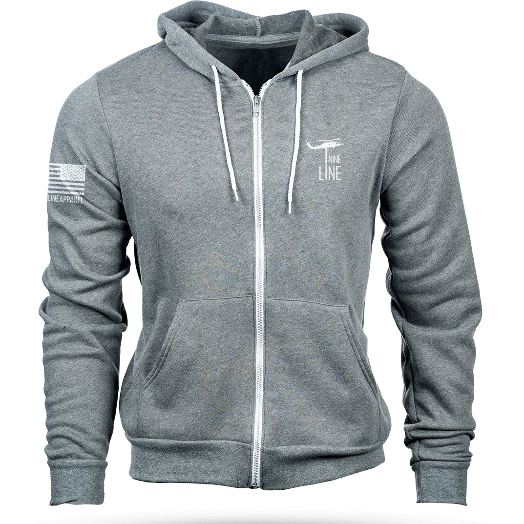 Sweat à capuche entièrement zippé avec logo Dropline