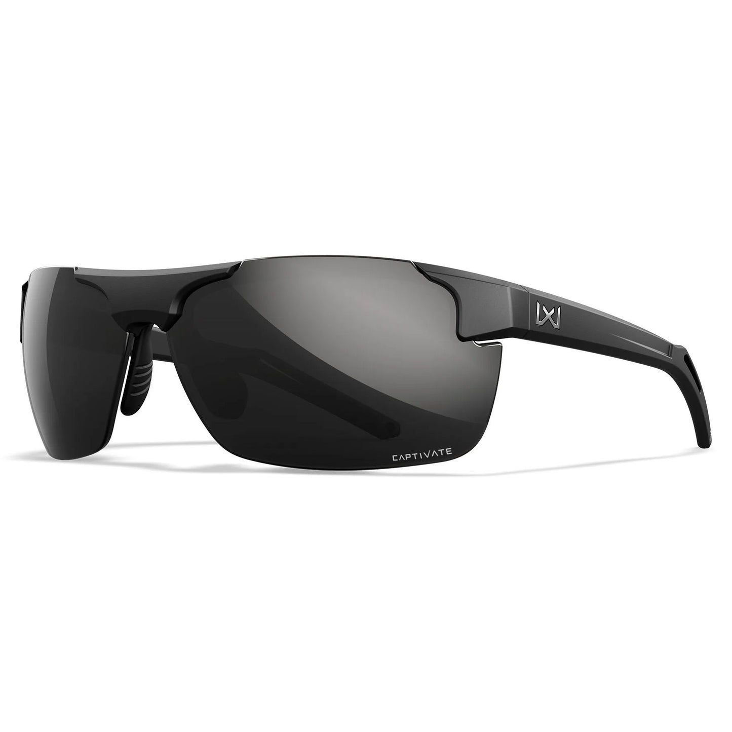 Lenti WX PRIME: CAPTIVATE™ Polarized black mirror, Montatura: nero opaco