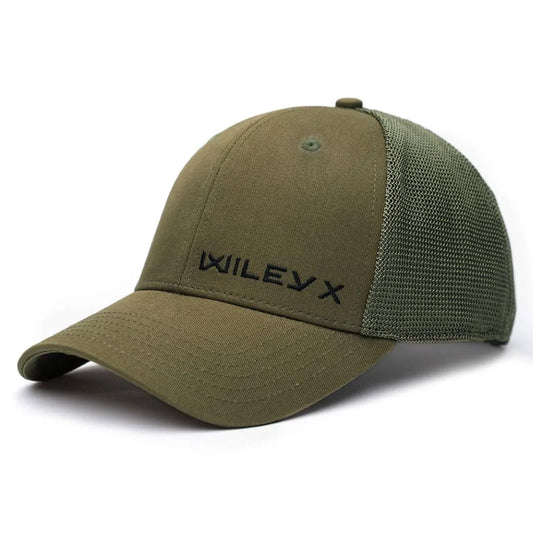 Cappellino da camionista verde oliva nero Wiley X