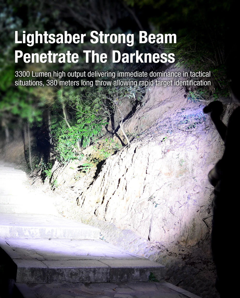 Torcia LED XT11GT PRO V3.0, 3.300 lumen (incl. batteria da 4000 mAh)