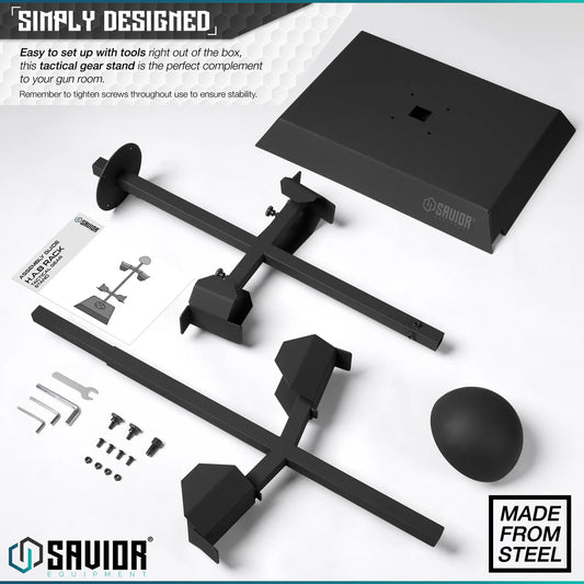 H.A.B. Helmet Armor Belt Rack, black