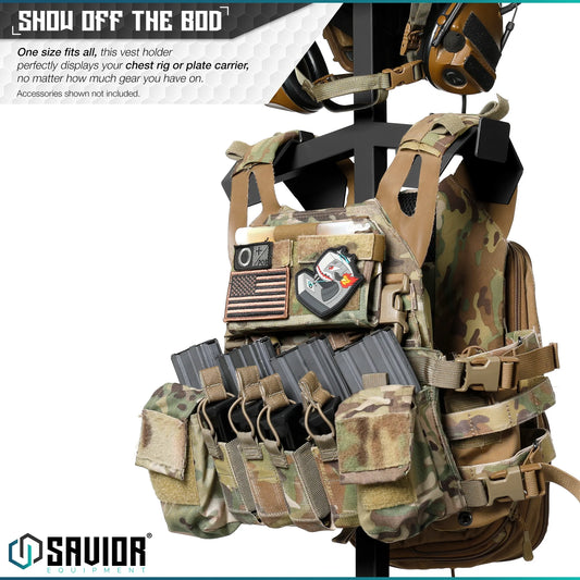H.P.C. Helmet Plate Carrier Tabletop Rack