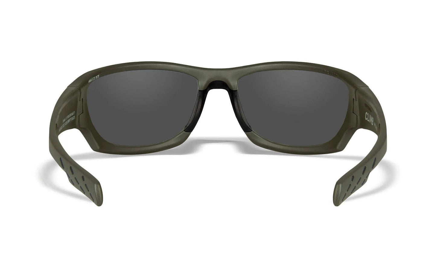 Occhiali da sole WILEY-X WX CLIMB, grigio, montatura verde opaco