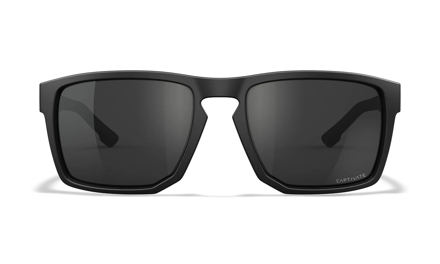 WX FOUNDER Lenti: CAPTIVATE™ grigio, Montatura: nero opaco