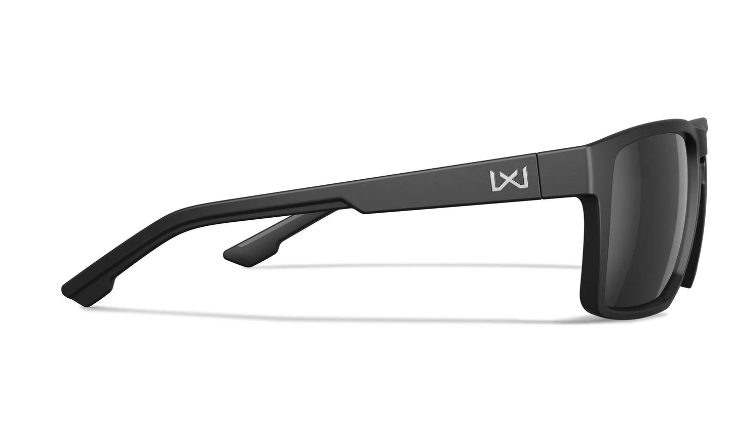 Lenti WX FOUNDER: CAPTIVATE™ Polarized black mirror, Montatura: nero opaco