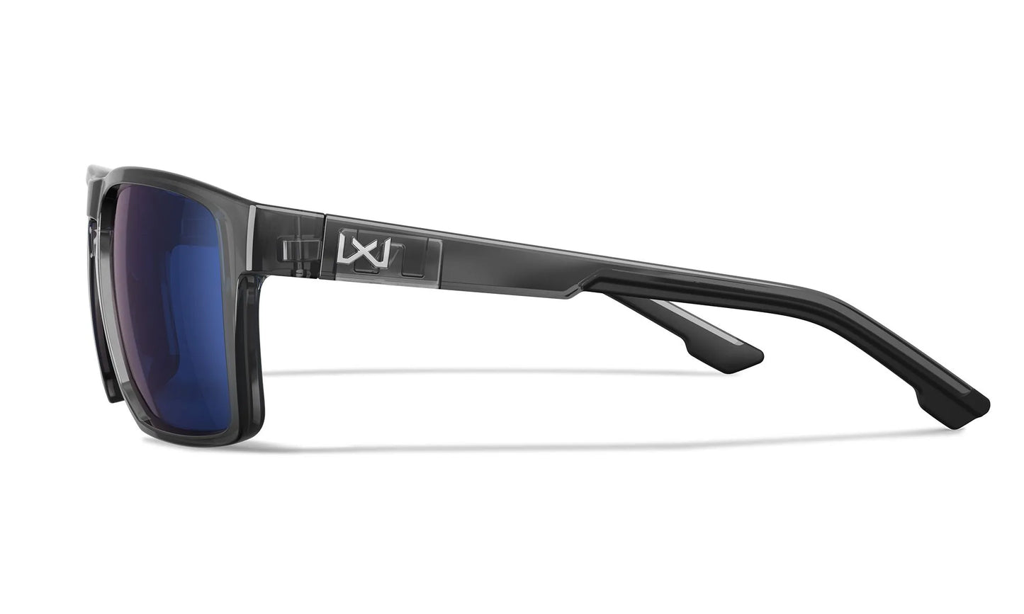 Lenti WX FOUNDER: CAPTIVATE™ Polarized blu specchiato, Montatura: grigio cristallo lucido
