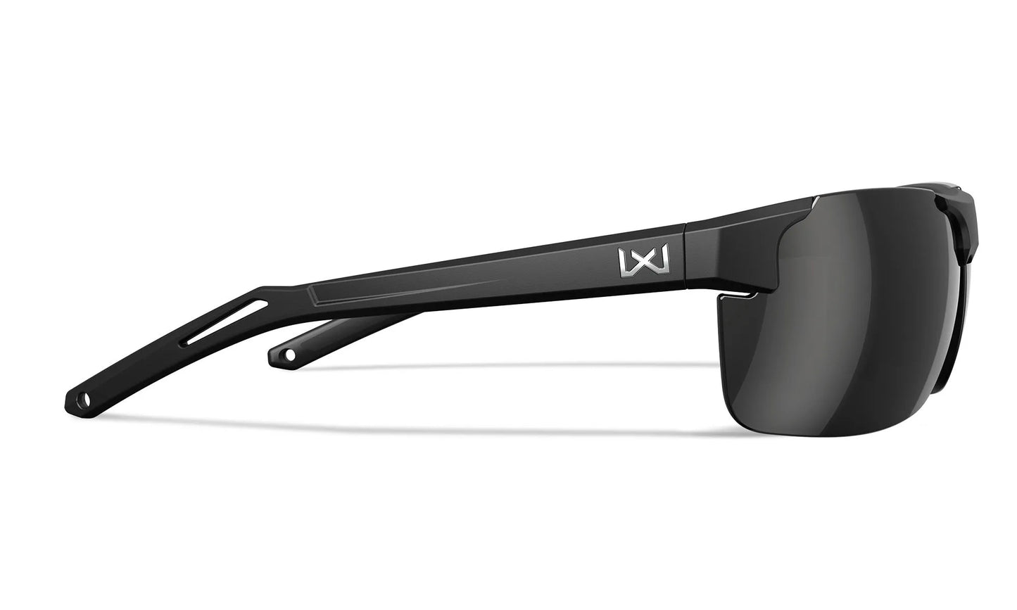 Lenti WX PRIME: CAPTIVATE™ Polarized black mirror, Montatura: nero opaco