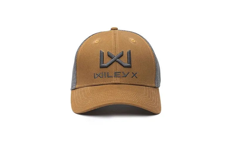 Cappellino da camionista marrone chiaro/grigio grigio WX/Wiley X