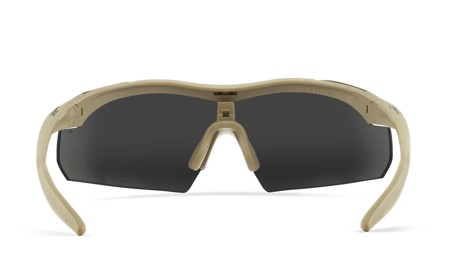 WX VAPOR 2.5 Visiere: grigio/trasparente/ruggine chiaro, montatura: marrone chiaro opaco