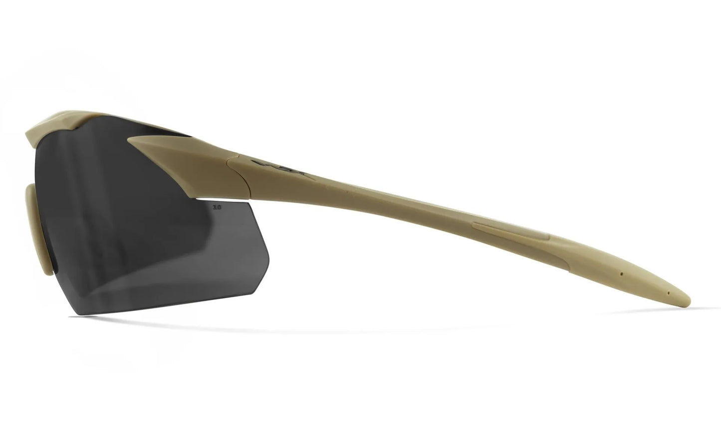 WX VAPOR 2.5 Visiere: grigio/trasparente/ruggine chiaro, montatura: marrone chiaro opaco