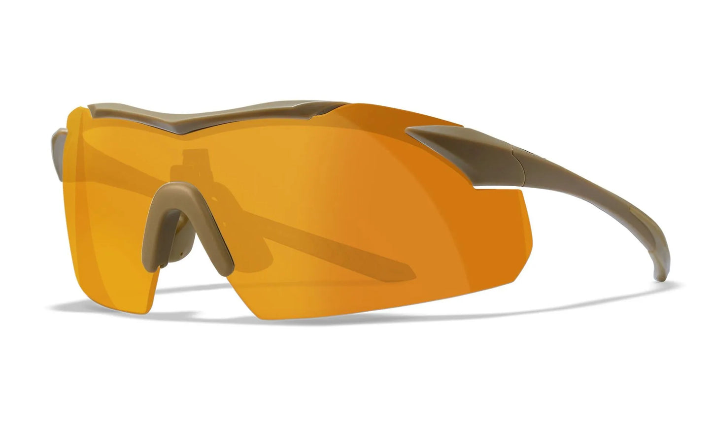 WX VAPOR 2.5 Visiere: grigio/trasparente/ruggine chiaro, montatura: marrone chiaro opaco