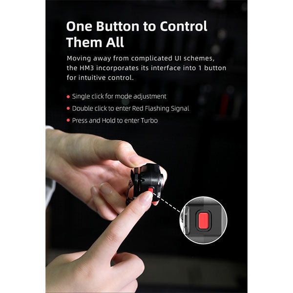 Lampada frontale a LED HM3, 670 lumen (batteria inclusa)