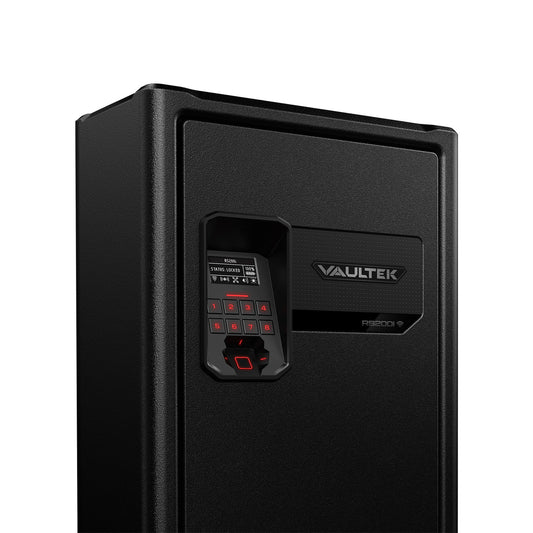 Armadio per armi ViSN RS200i-BK Cassaforte biometrica intelligente per fucili, rivestita in nero