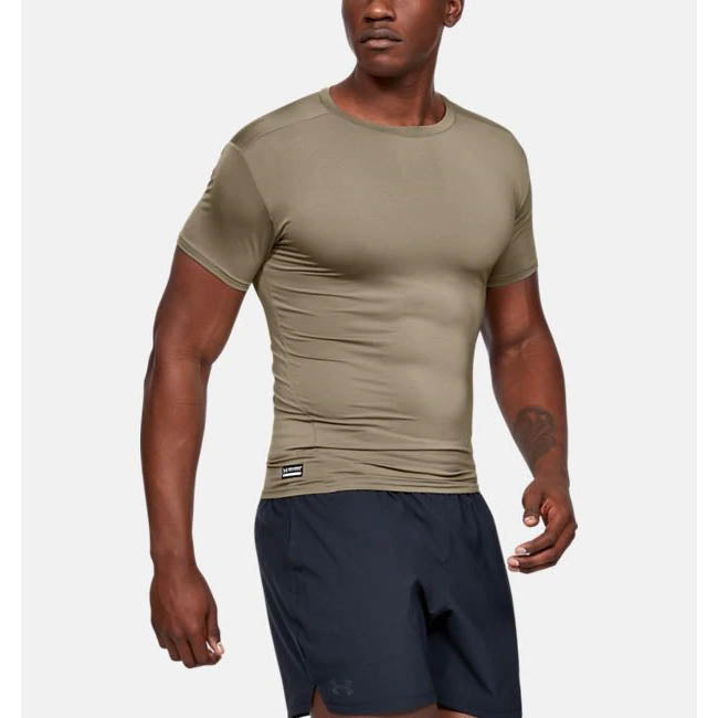 T-Shirt Compression HeatGear (refroidissement), beige fédéral