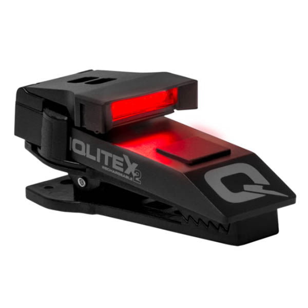 LED vivavoce QUIQLITE X2, LED tattico rosso/bianco, 200 lumen, batteria inclusa