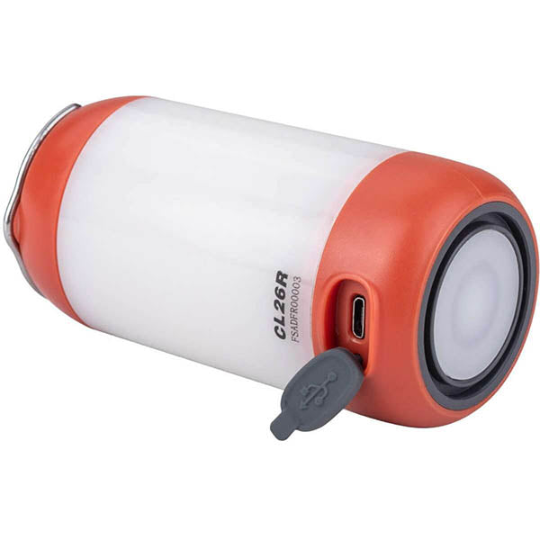 Lampada da campeggio a LED, CL26R - 400 lumen (incl. batteria 18650, 2.600 mAh)