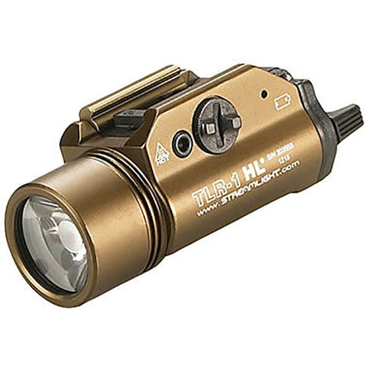 Torcia tattica per armi TLR-1 HL, marrone terra scuro opaco, 1.000 lumen (batterie incluse)