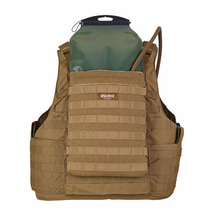 Poche d'hydratation WLPS 3L, profil bas, valve anti-tempête, IRR coyote