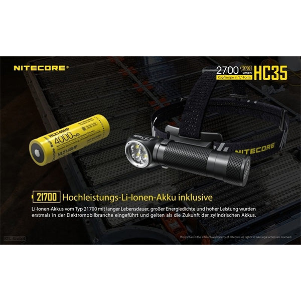 PROIETTORE A LED HC35 - 2.700 lumen, batteria inclusa