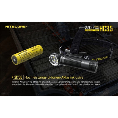 PROIETTORE A LED HC35 - 2.700 lumen, batteria inclusa