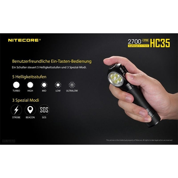 PROIETTORE A LED HC35 - 2.700 lumen, batteria inclusa