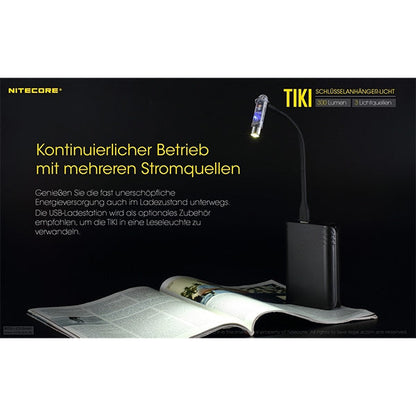 NITECORE Mini-LED-TASCHENLAMPE TIKI - 300 Lumen, inkl. Akku