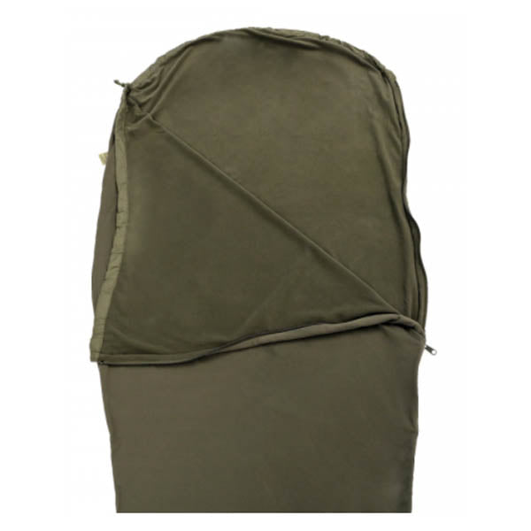 SACCO A PELO INTERNO GRIZZLY, cerniera OLIVA a sinistra