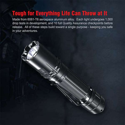 LED Taschenlampe XT2CR PRO, 2'100 Lumen, matte gray (inkl. Akku)