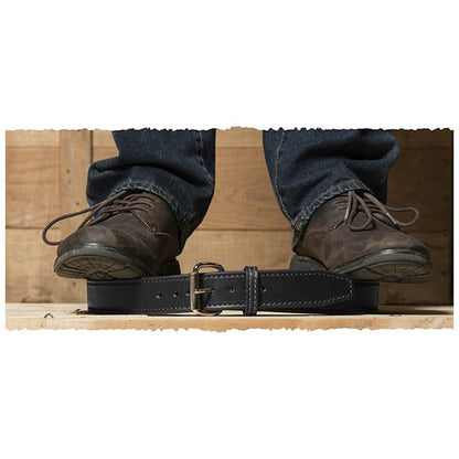 Bracelet en cuir stable 14oz LEATHER GUN BELT, Steel Core, noir 