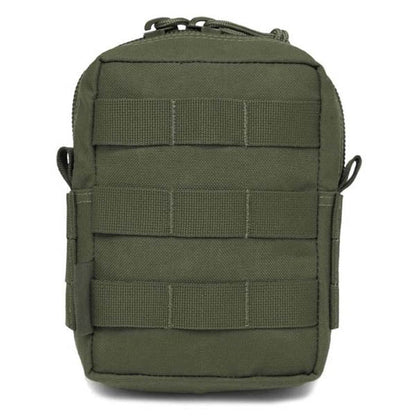 Petite pochette utilitaire MOLLE zippée, OD vert
