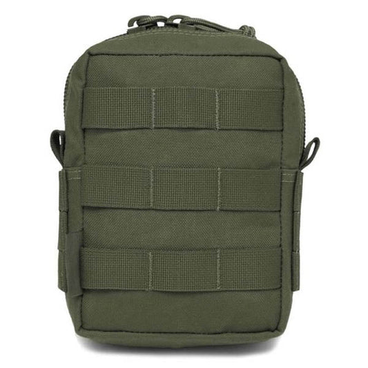 Petite pochette utilitaire MOLLE zippée, OD vert