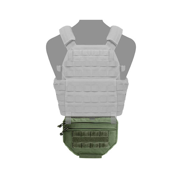 Pochette utilitaire rabattable à Velcro, vert OD