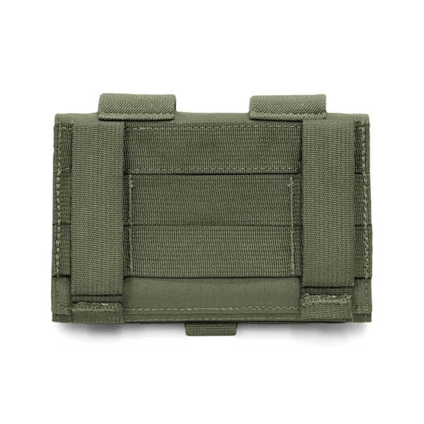 Tasca amministrativa con apertura frontale e maniche ripiegabili, verde OD