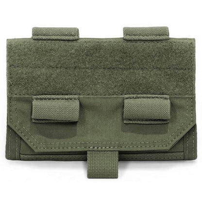 Tasca amministrativa con apertura frontale e maniche ripiegabili, verde OD