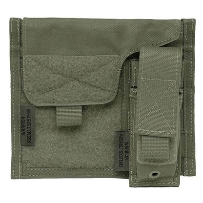 Pannello di amministrazione grande con custodia per pistola/torcia MOLLE, OD verde