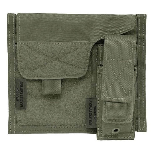 Pannello di amministrazione grande con custodia per pistola/torcia MOLLE, OD verde