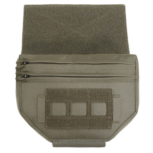 Pochette utilitaire Velcro déroulante découpée au laser, vert ranger