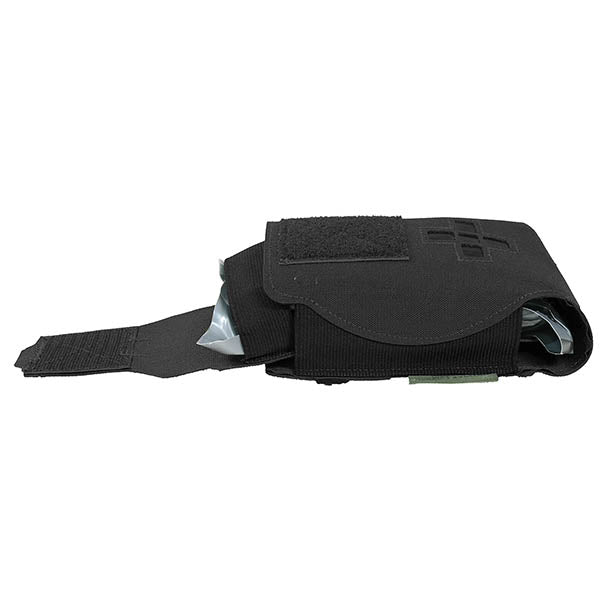 Laser Cut Small Horizontal Individual First Aid Kit, black