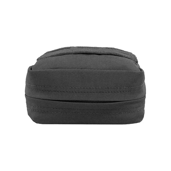 Petite pochette utilitaire verticale découpée au laser, noire