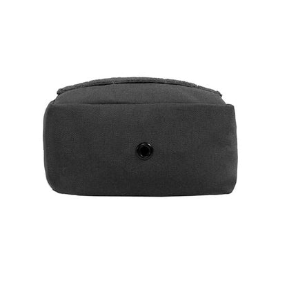 Petite pochette utilitaire verticale découpée au laser, noire
